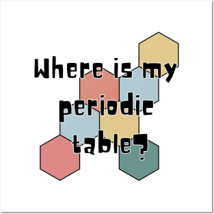 where is my periodic table? Posters and Art